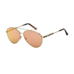 BURBERRY New Sunglasses Aviator Rose Gold Mirror Gold B3092Q